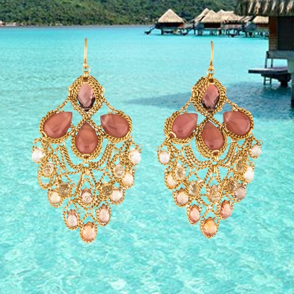 SOLD -Anthony Nak Collector's 18k Gold Earrings - Picture 1 of 4